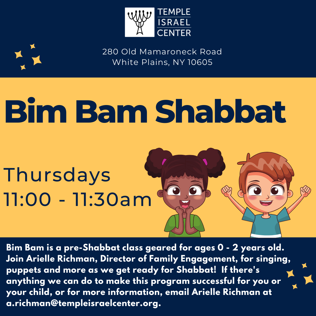 Bim Bam Shabbat at Temple Israel Center